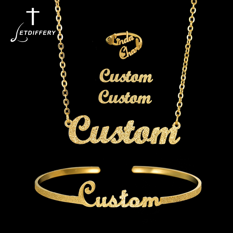 Wedding Zone - Letdiffery Custom Name Jewelry Set for