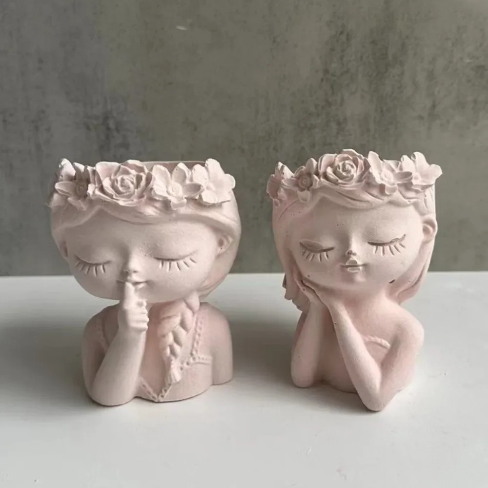Flower Girl Basket - Sleeping Beauty Potted Silicone Mold Vase