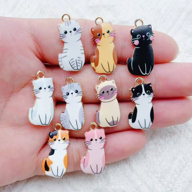 Wedding Yes - 12pcs Cartoon Alloy Drip Oil Cute