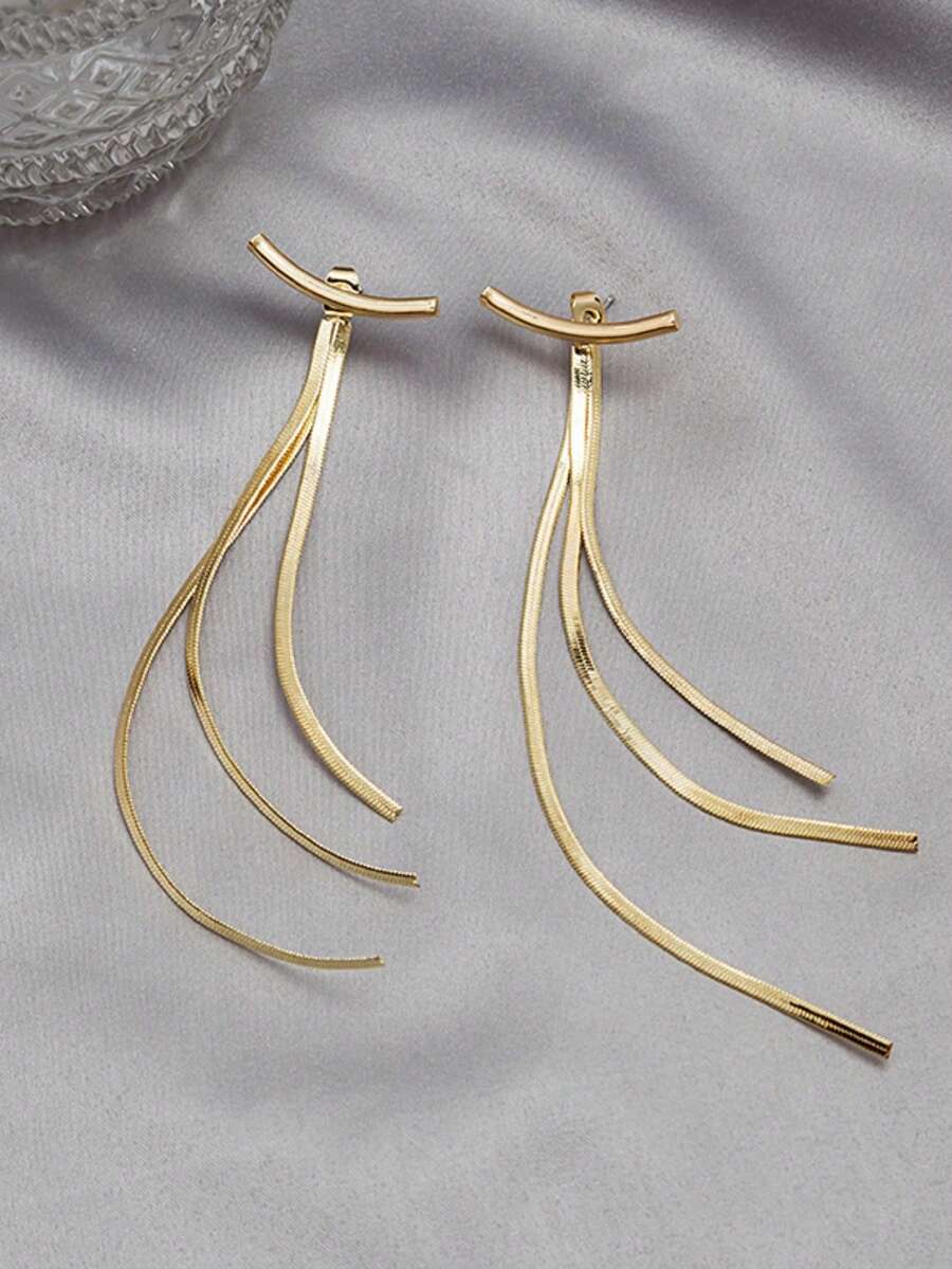 Wedding Package Gold - Gold-Tone Curved Bar Top Triple Snake