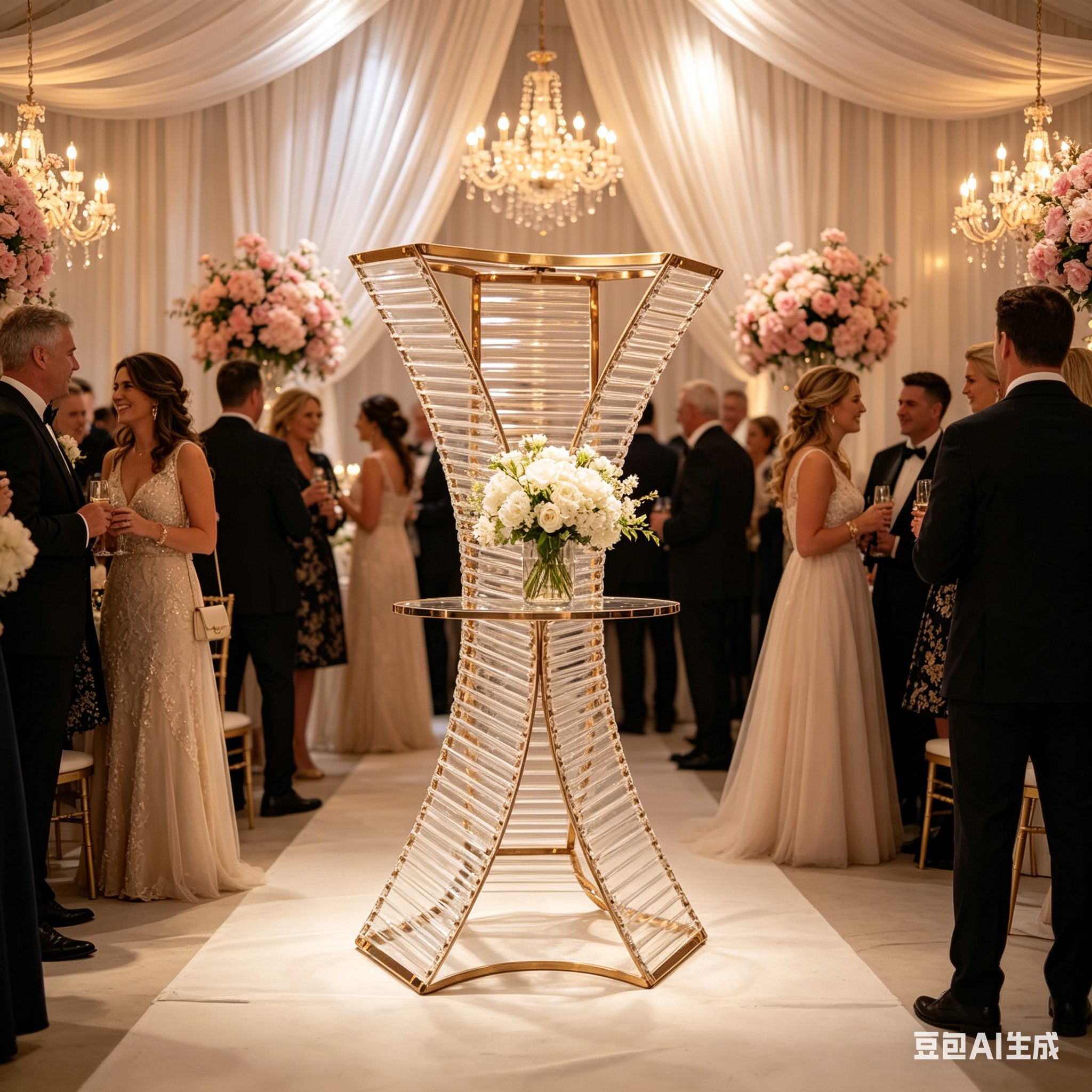 Wedding/Event Supply Store - 4/10 Pcs Acrylic Metal Wedding Party