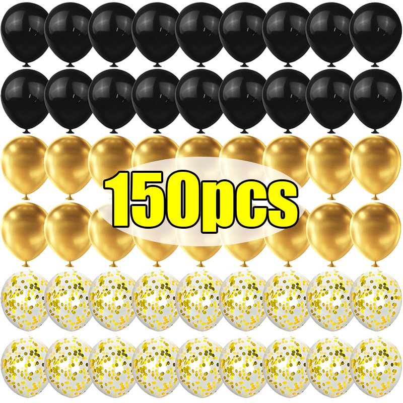 Wedding Supply Wholesale - Wholesale Latex Balloons Shiny Sequin Black