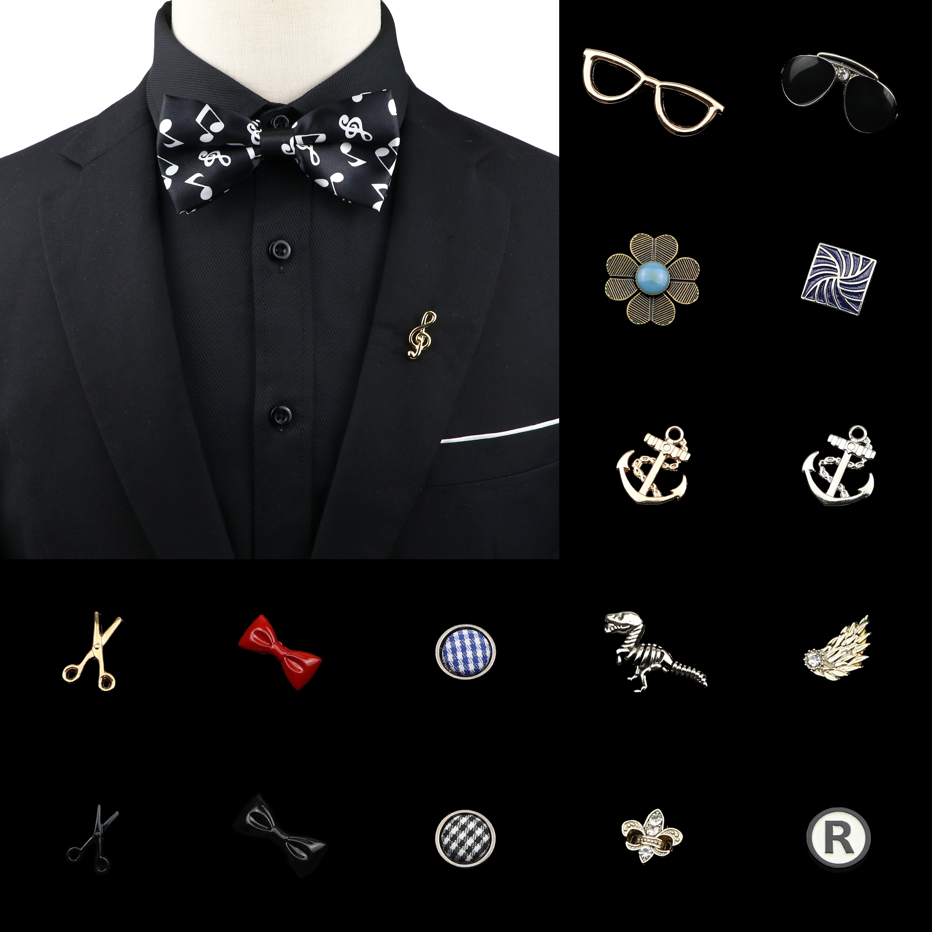 Suit Supply Wedding Party - Cool Fashion Men Women Brooches Dinosaur