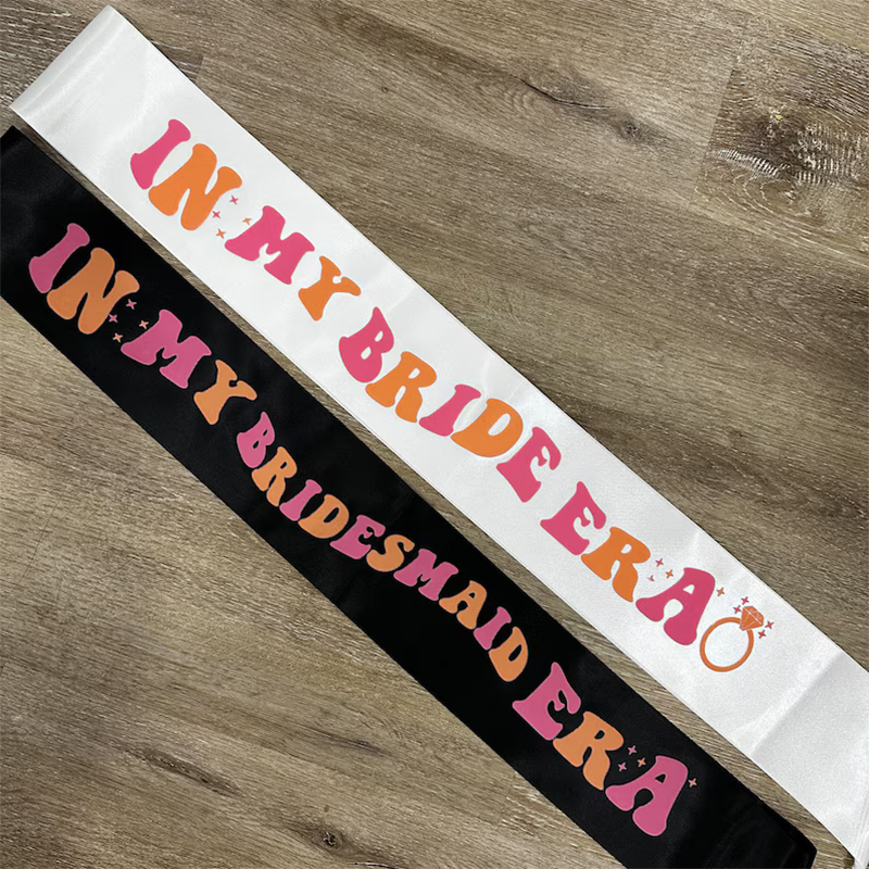 Bride Tribe Sash - In my bride era sash Bride