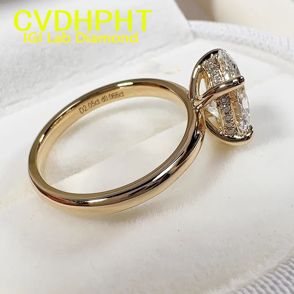 Wedding Zone - 18K gold Diamond Ring Oval 1-5CT