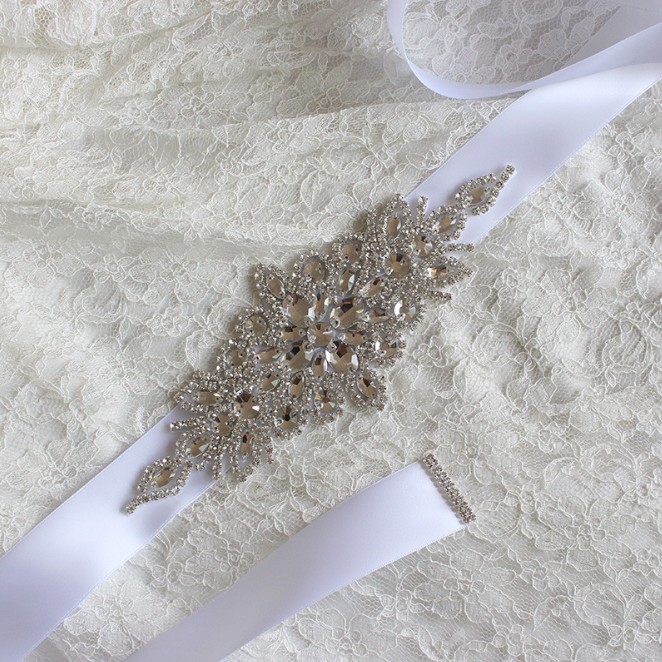 Women Wedding Prom Decoration  - Bridal Sash Ribbon 评论和价格