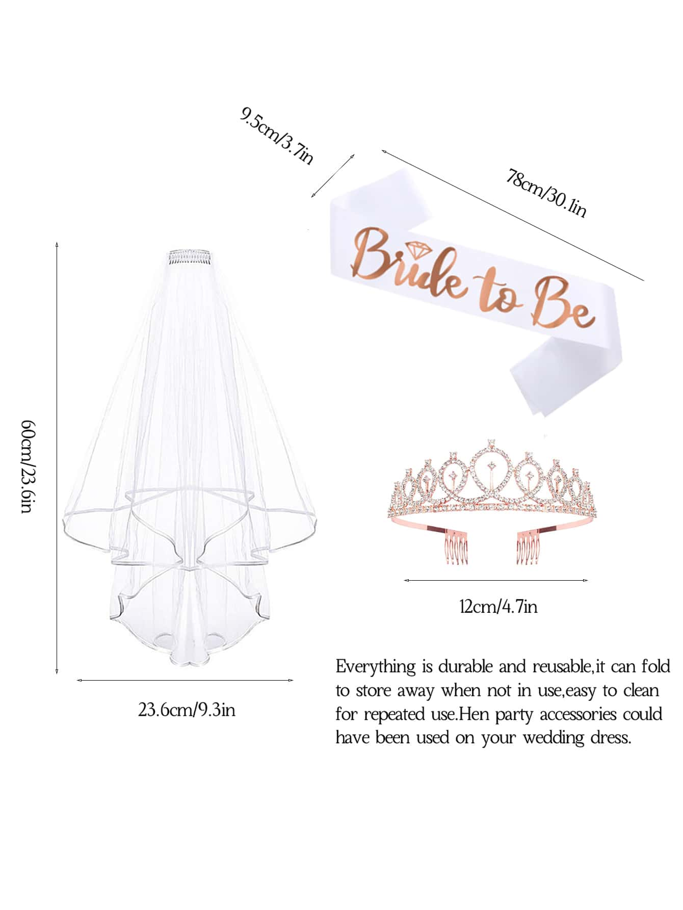 Hen Party Bride to Be Set Incl - Bride Tribe Sash 评论和价格