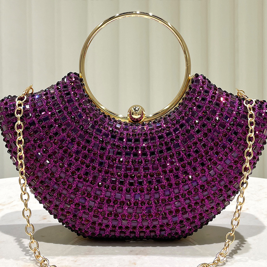 Purple shiny luxurious diamond - Wedding Zone 评论和价格