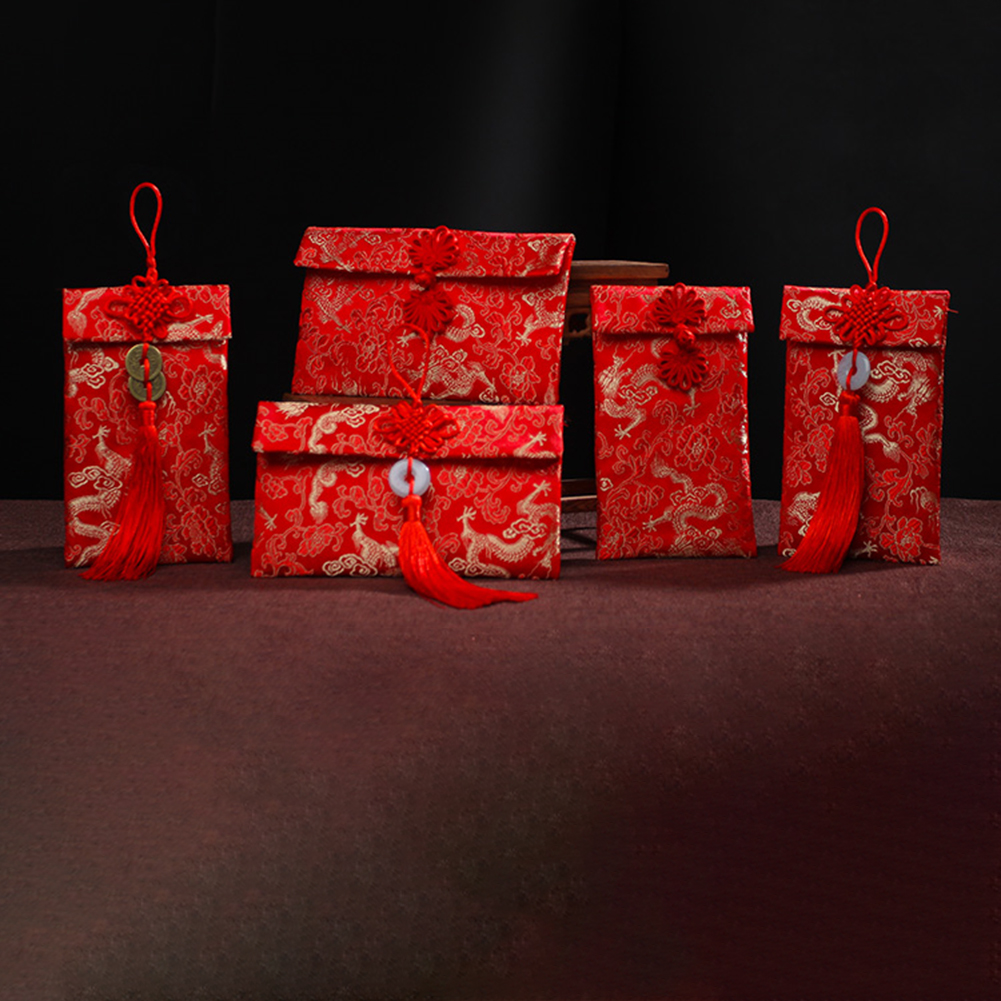 Chinese Style Brocade Red Enve - Wedding Envelopes 评论和价格