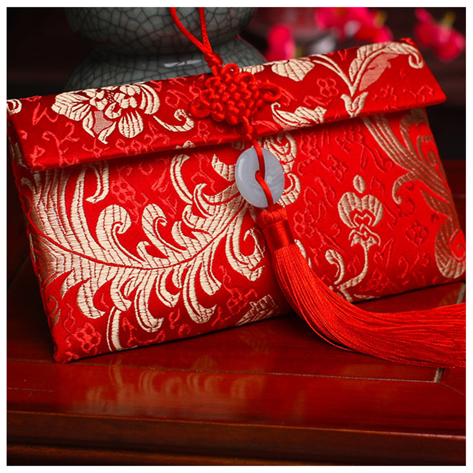 Chinese Style Brocade Red Enve - Wedding Envelopes 评论和价格