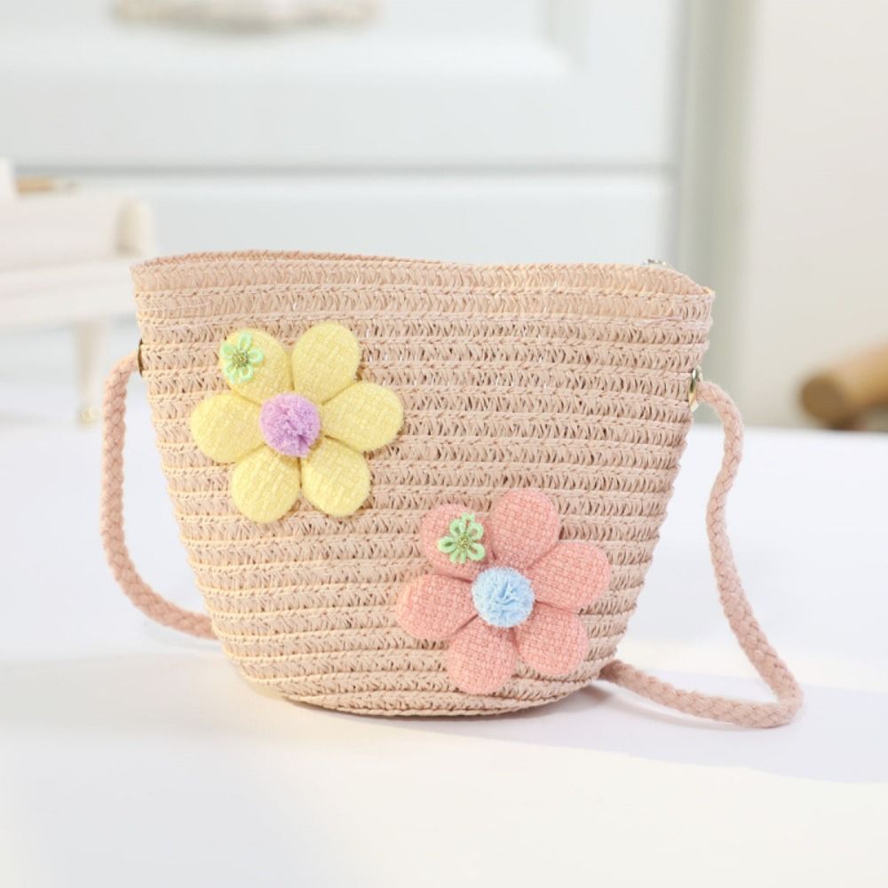 Cute Handmade Woven Girl Flowe - Flower Girl Basket 评论和价格
