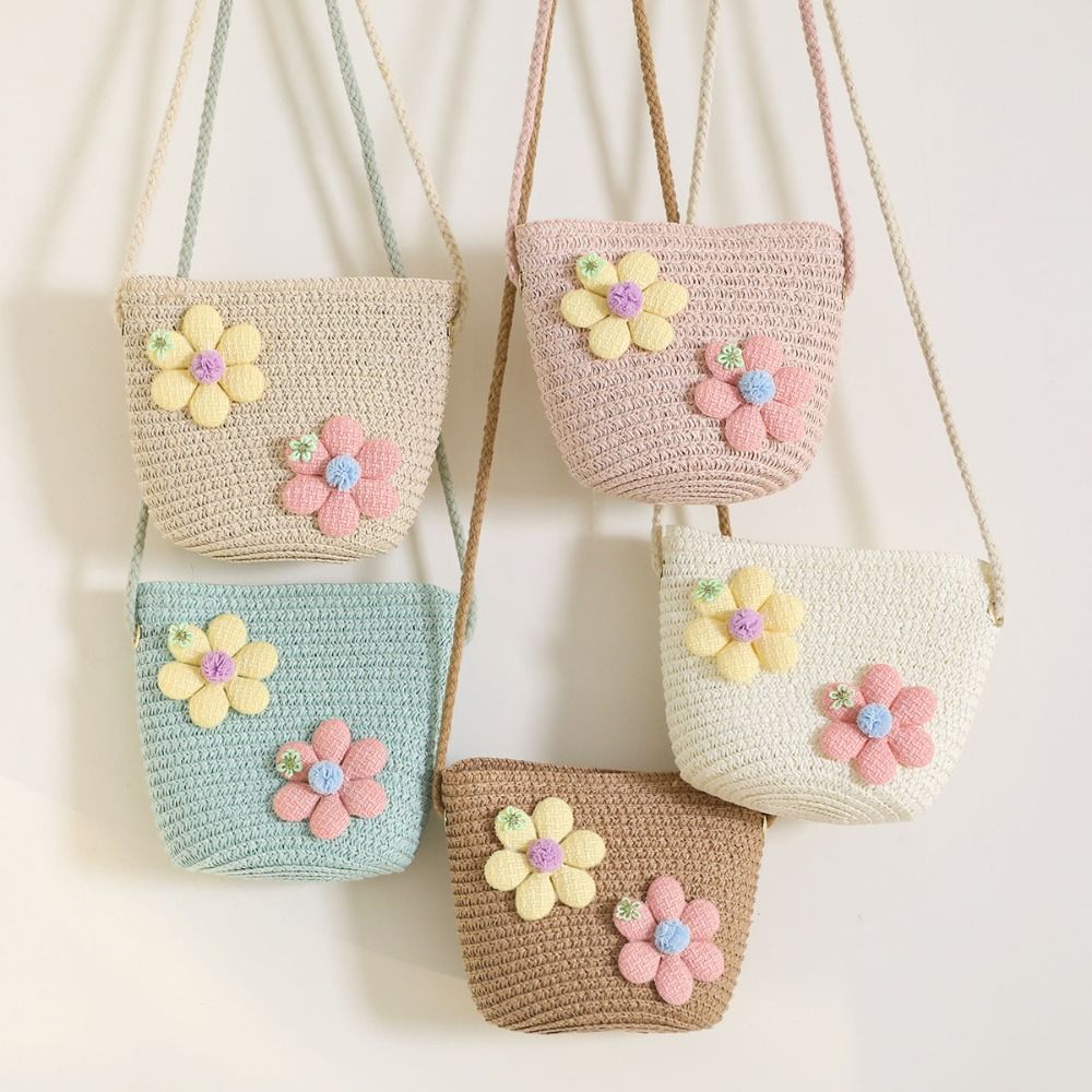 Cute Handmade Woven Girl Flowe - Flower Girl Basket 评论和价格