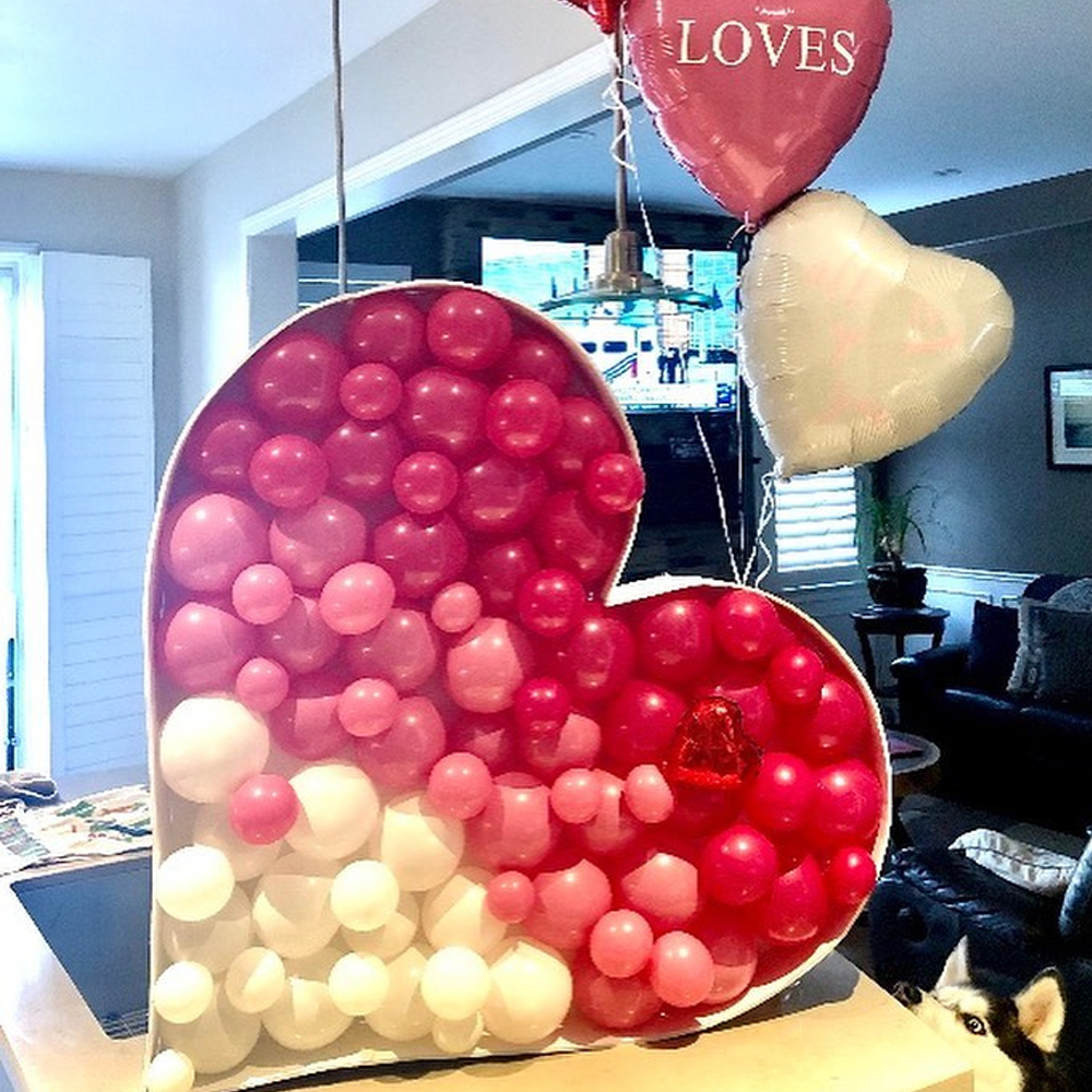 Big Love Heart Mosaic DIY Gian - Confetti Balloon Set 评论和价格