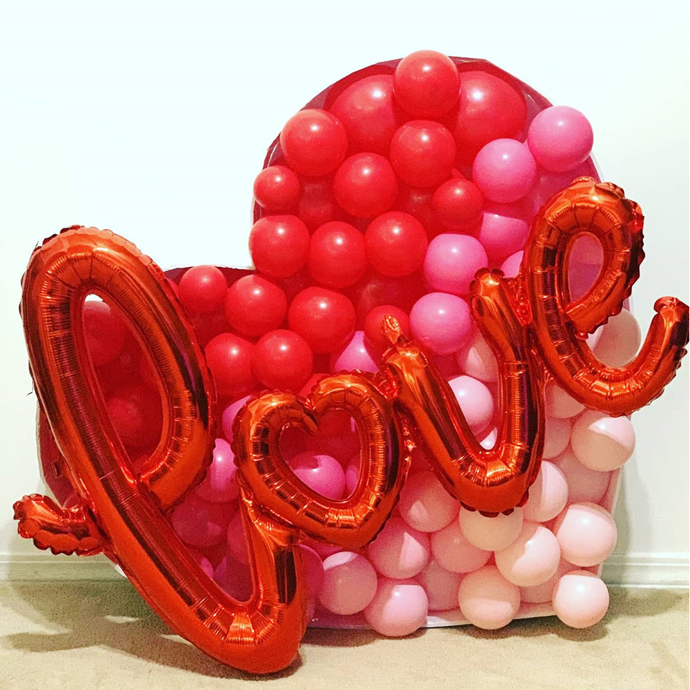Big Love Heart Mosaic DIY Gian - Confetti Balloon Set 评论和价格