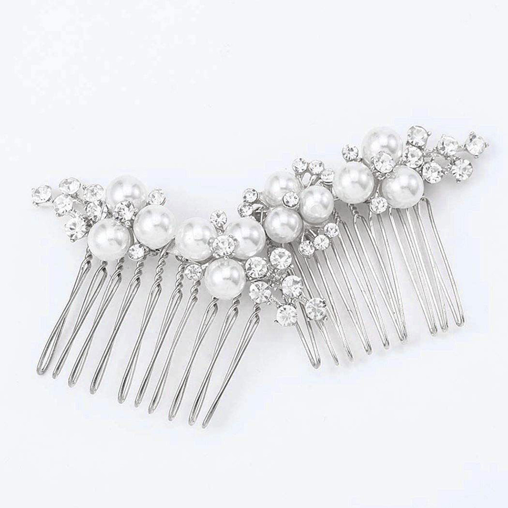 2Pcs Simple Wedding Hair Combs - Wedding Decoration Supply 评论和价格