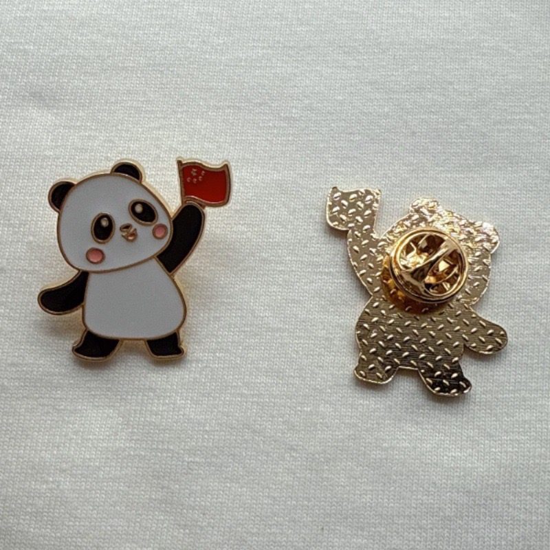 6pcs Cartoon China Panda Badge - Wedding Yes 评论和价格