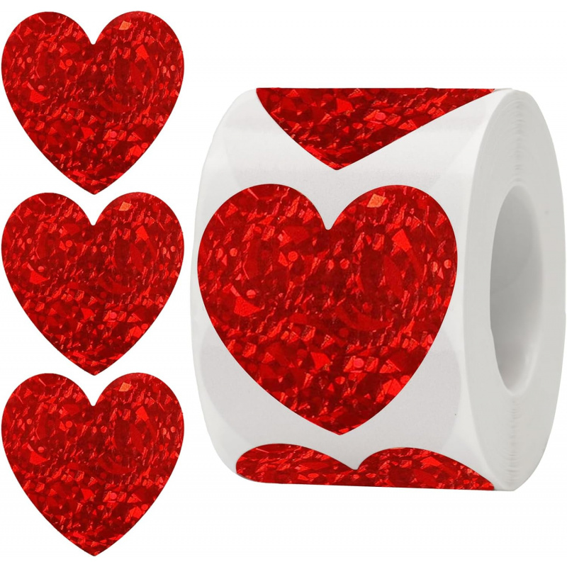 Heart Stickers - 500Pcs Valent - Wedding Envelopes 评论和价格