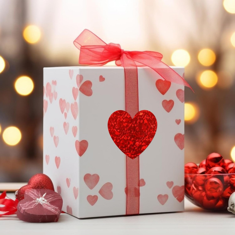 Heart Stickers - 500Pcs Valent - Wedding Envelopes 评论和价格