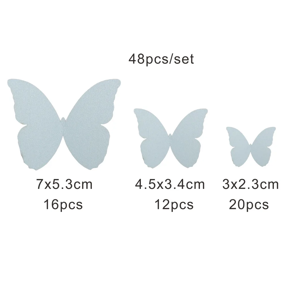 48Pcs/set Pearlescent Butterfl - Confetti Balloon Set 评论和价格