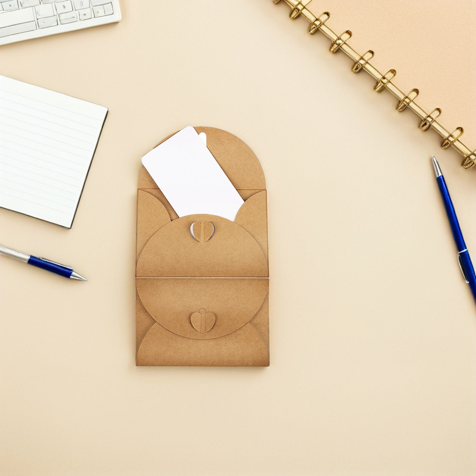 30 Sets Heart Clasp Kraft Enve - Wedding Envelopes 评论和价格