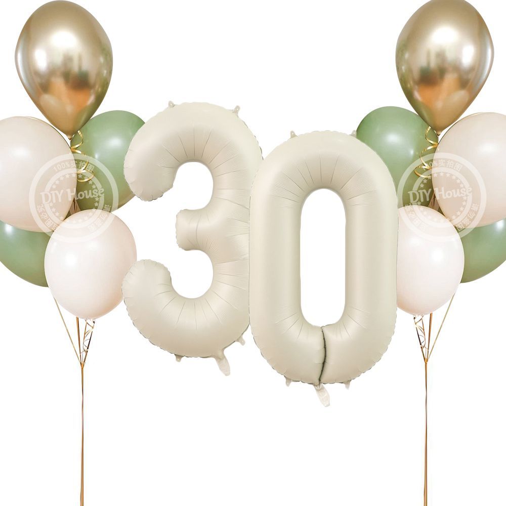 23pcs Avocado Green Balloons T - Confetti Balloon Set 评论和价格