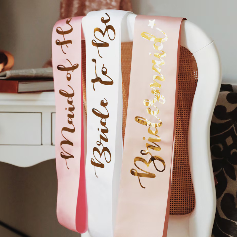 Custom Bridal Sash Bachelorett - Bride Tribe Sash 评论和价格