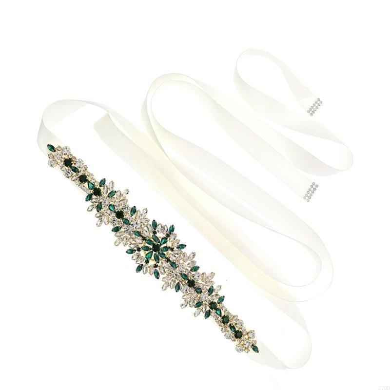 Luxurious Crystal Wedding Sash - Bridal Sash Ribbon 评论和价格