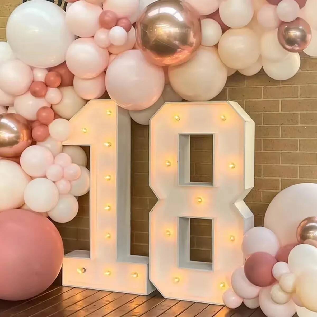 Giant Number Led Light for Kid - Confetti Balloon Set 评论和价格