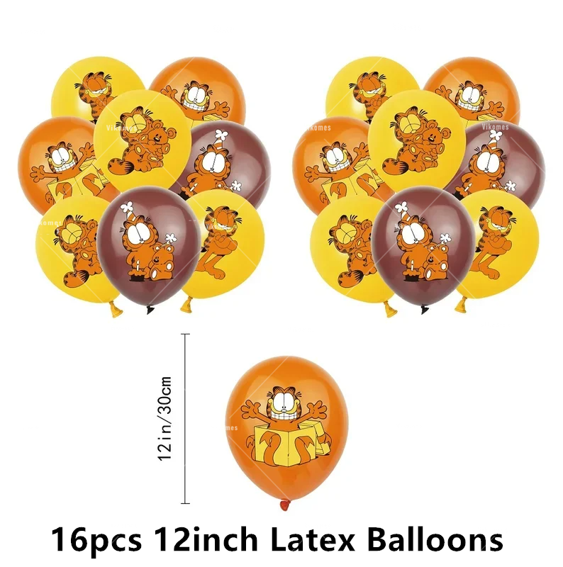 Cute Cartoon G-arfielded Birth - Confetti Balloon Set 评论和价格