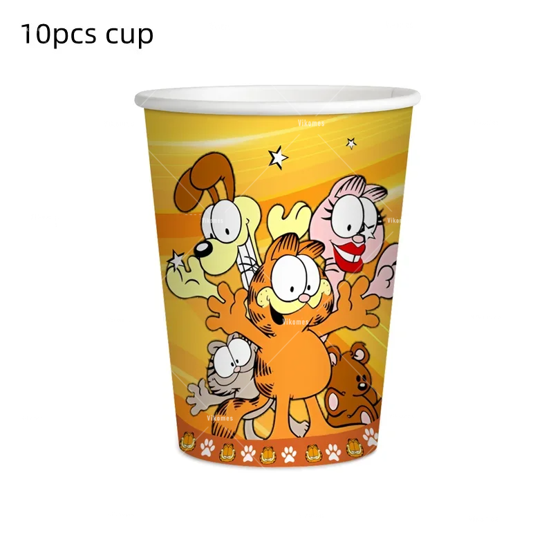 Cute Cartoon G-arfielded Birth - Confetti Balloon Set 评论和价格