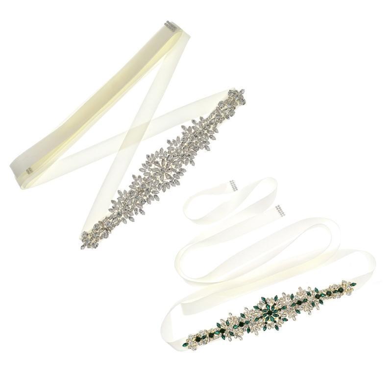 652F Shining Bridal Sash Belt  - Bridal Sash Ribbon 评论和价格