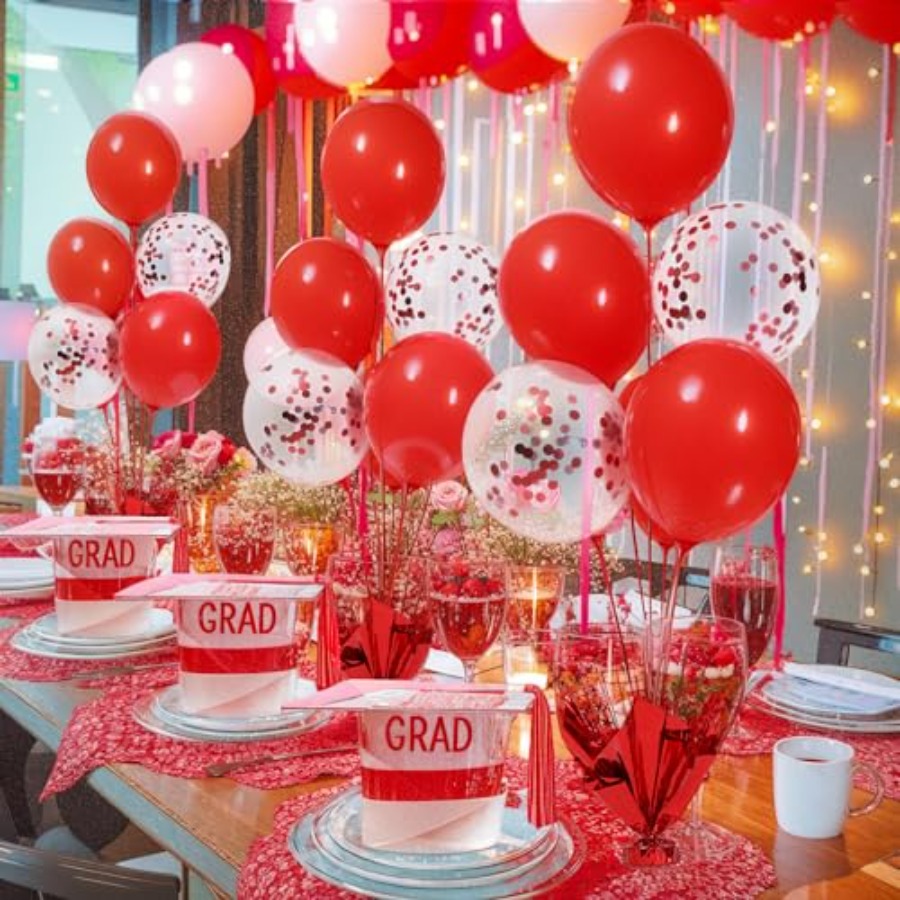 6 Set Christmas Table Balloons - Confetti Balloon Set 评论和价格