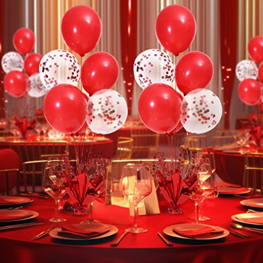 6 Set Christmas Table Balloons - Confetti Balloon Set 评论和价格