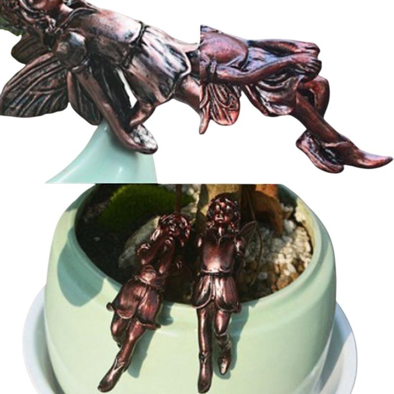 Garden Pot Ornaments Fairy Gir - Flower Girl Basket 评论和价格