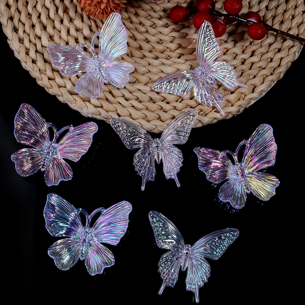 5pcs Acrylic Butterfly Gradien - Wedding Decoration Supply 评论和价格