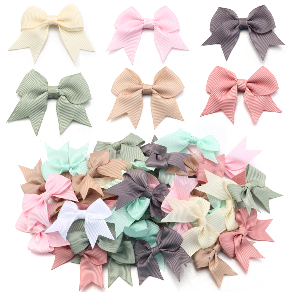 20Pcs 4x6cm Satin Ribbon Bowkn - Wedding Decoration Supply 评论和价格