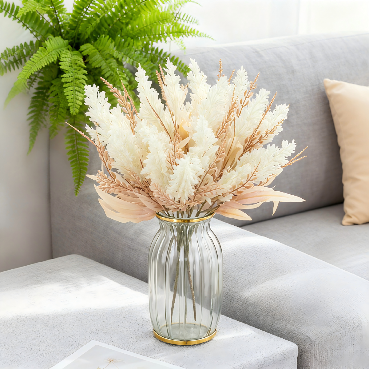 Artificial Plant Reed Festival - Flower Girl Basket 评论和价格