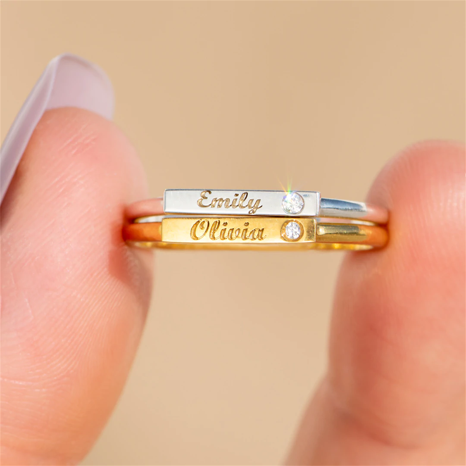 PERSONALIZED ENGRAVED MINIMALI - Wedding Zone 评论和价格