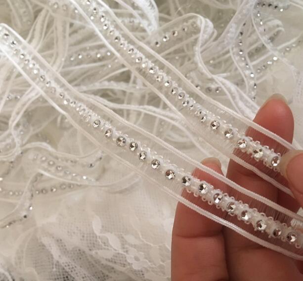 1.3cm Wide New Beads White Bla - Wedding Water Supply 评论和价格