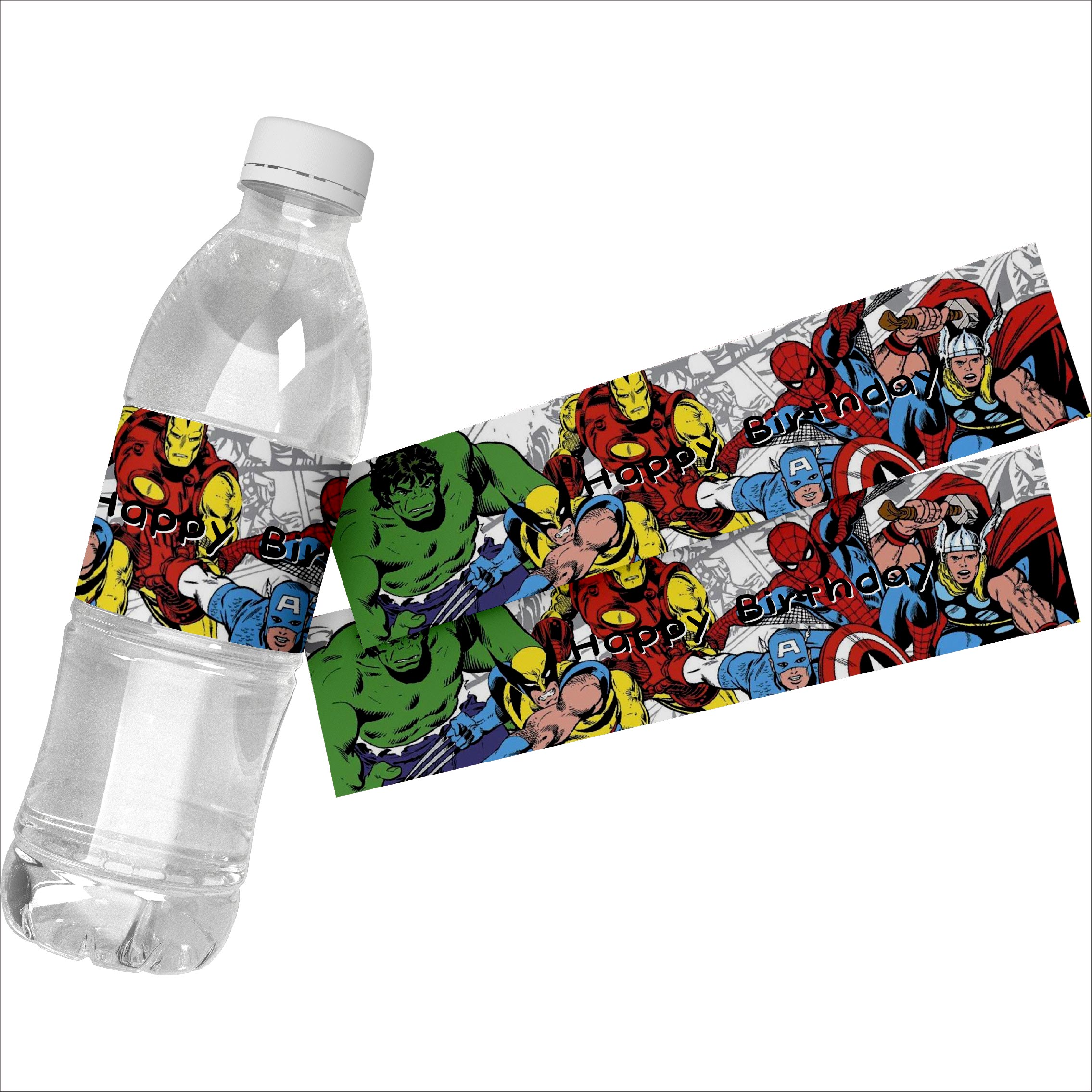 6pcs Marvel Avengers Cartoon W - Wedding Water Supply 评论和价格