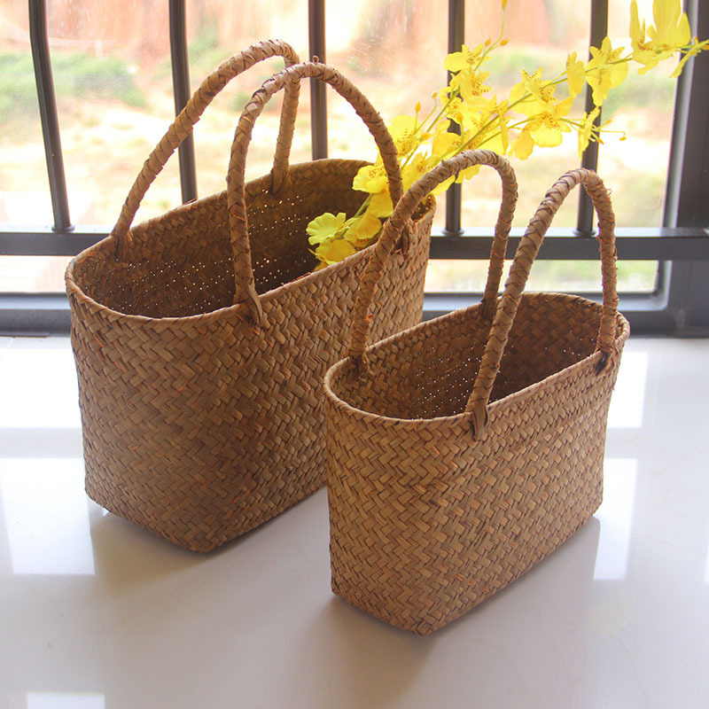 Seaweeds Woven Basket Flower B - Flower Girl Basket 评论和价格