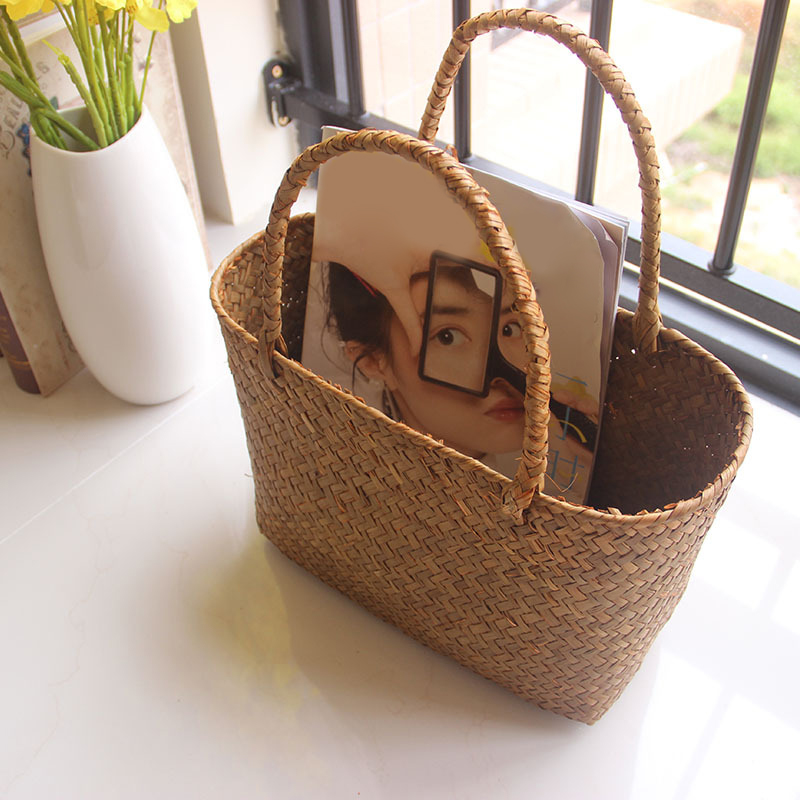 Seaweeds Woven Basket Flower B - Flower Girl Basket 评论和价格
