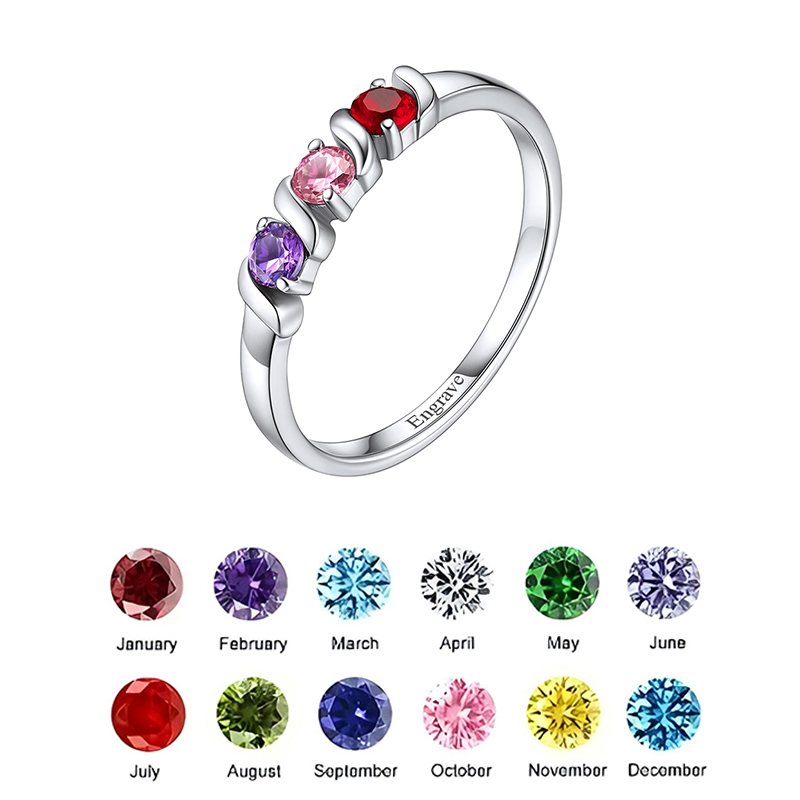 Personalized Names Ring with 1 - Wedding Zone 评论和价格