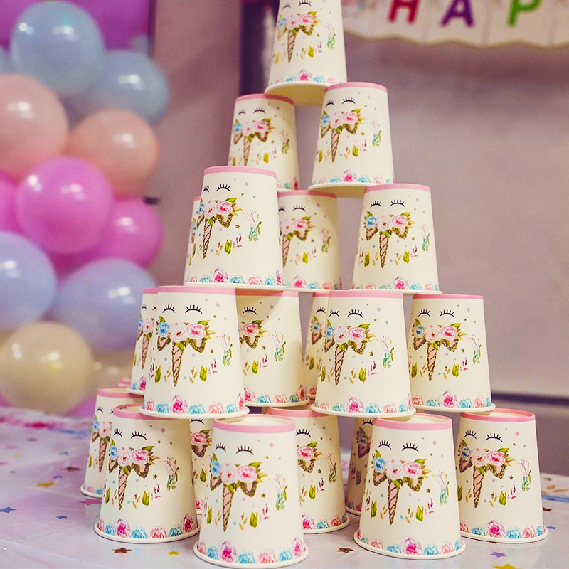 Unicorn Plate Napkin Cups Unic - Confetti Balloon Set 评论和价格