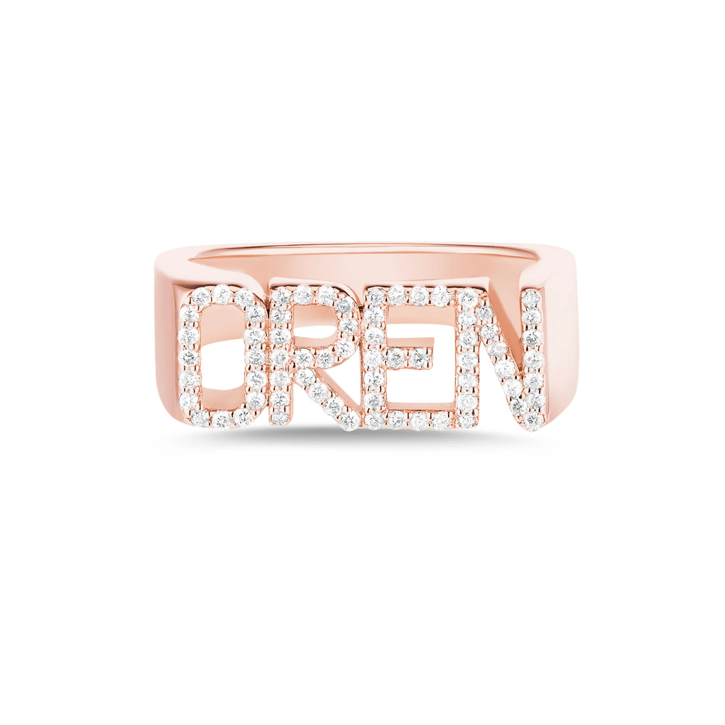 3D Name Ring Custom Diamond Na - Wedding Zone 评论和价格