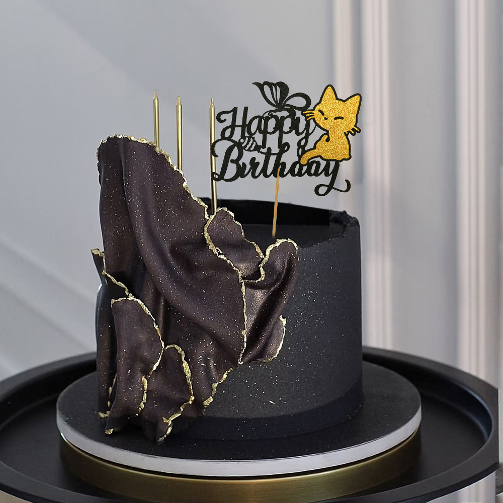 Cat Party Cake Decoration Anim - Suit Supply Wedding Party 评论和价格