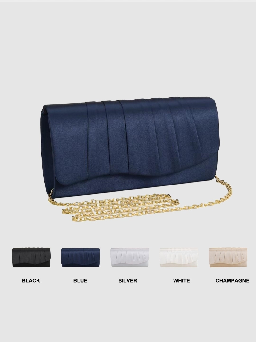 Ladies Dinner Bag Pleated Soli - Wedding Envelopes 评论和价格