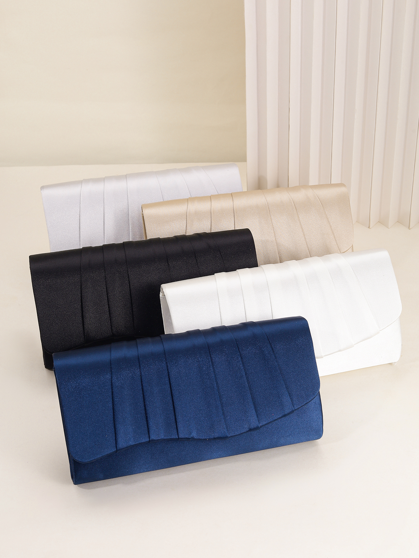Ladies Dinner Bag Pleated Soli - Wedding Envelopes 评论和价格