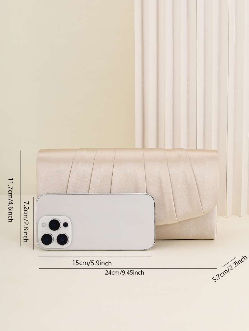 Ladies Dinner Bag Pleated Soli - Wedding Envelopes 评论和价格