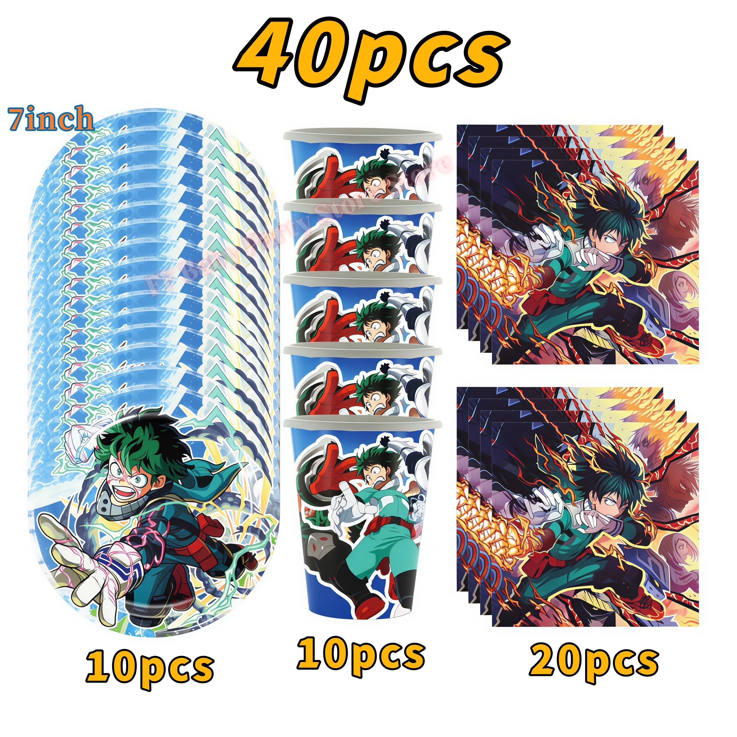 My Heroed Academia Birthday Pa - Confetti Balloon Set 评论和价格